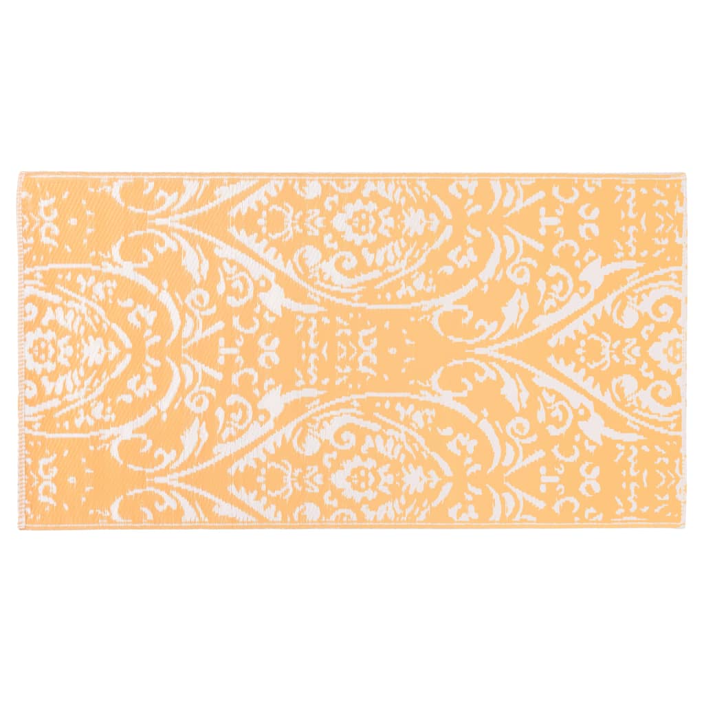 Buitenkleed 80x150 cm PP oranje en wit