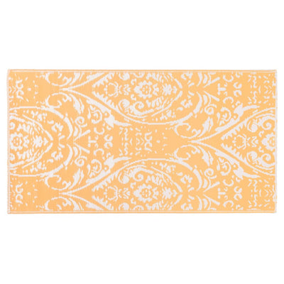 Buitenkleed 80x150 cm PP oranje en wit