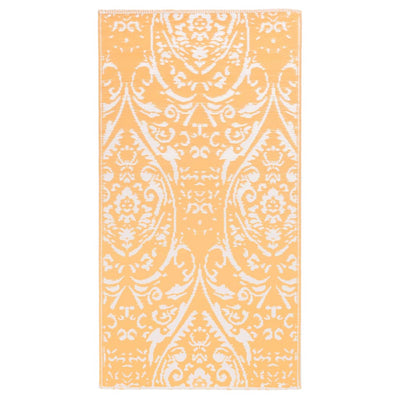 Buitenkleed 120x180 cm PP oranje en wit