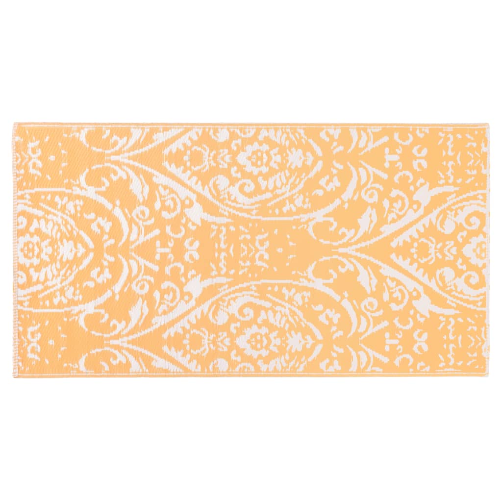 Buitenkleed 120x180 cm PP oranje en wit