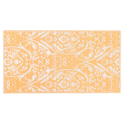 Buitenkleed 120x180 cm PP oranje en wit