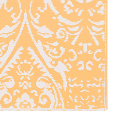 Buitenkleed 120x180 cm PP oranje en wit