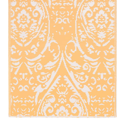 Buitenkleed 160x230 cm PP oranje en wit