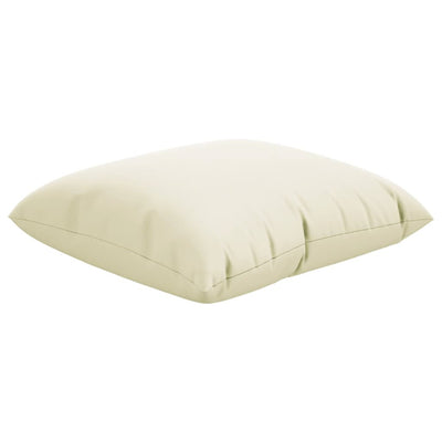 Sierkussens 4 st 40x40 cm stof crèmekleurig
