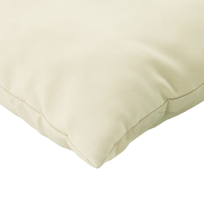 Sierkussens 4 st 40x40 cm stof crèmekleurig