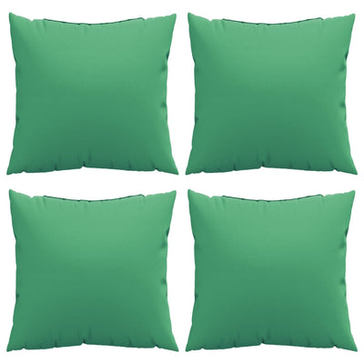 Sierkussens 4 st 40x40 cm stof groen