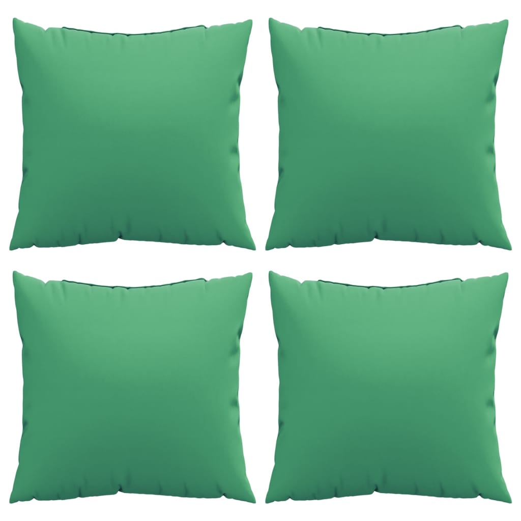 Sierkussens 4 st 50x50 cm stof groen