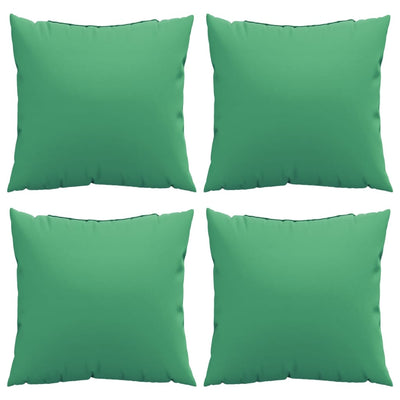 Sierkussens 4 st 50x50 cm stof groen