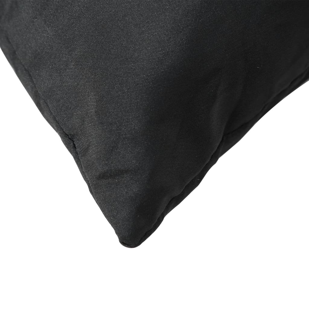 Sierkussens 4 st 50x50 cm stof zwart