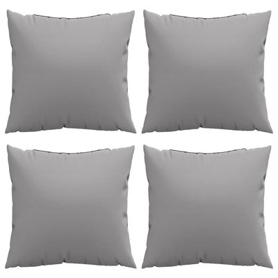 Sierkussens 4 st 60x60 cm stof grijs