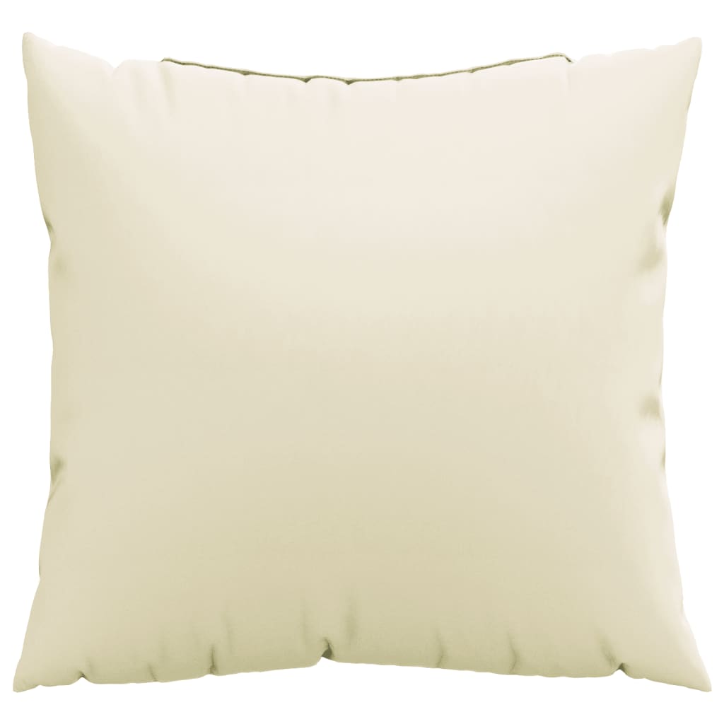 Sierkussens 4 st 60x60 cm stof crèmekleurig