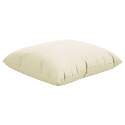 Sierkussens 4 st 60x60 cm stof crèmekleurig