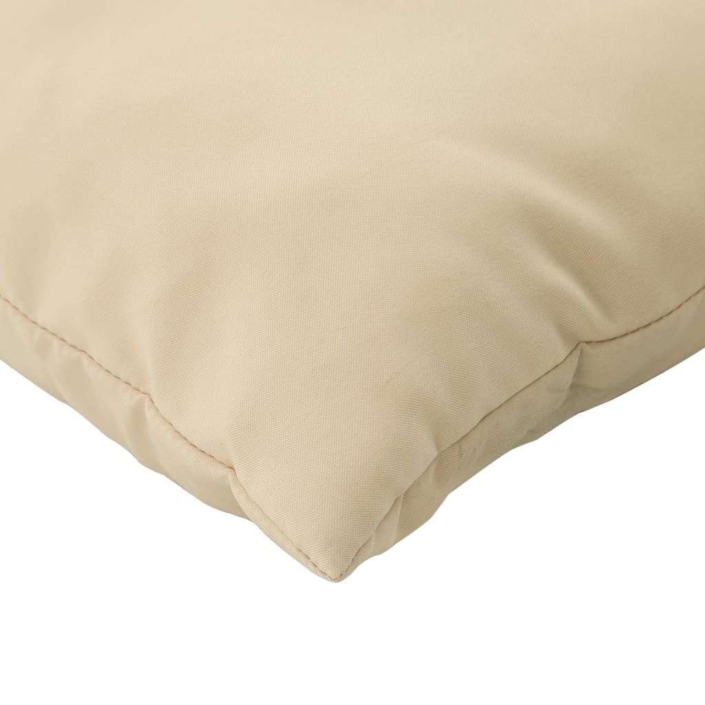 Sierkussens 4 st 60x60 cm stof beige
