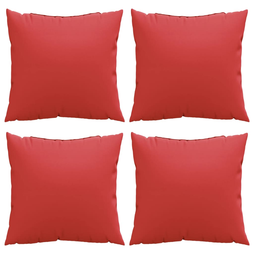 Sierkussens 4 st 60x60 cm stof zwart