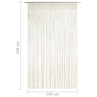Gordijn macramé 140x240 cm katoen