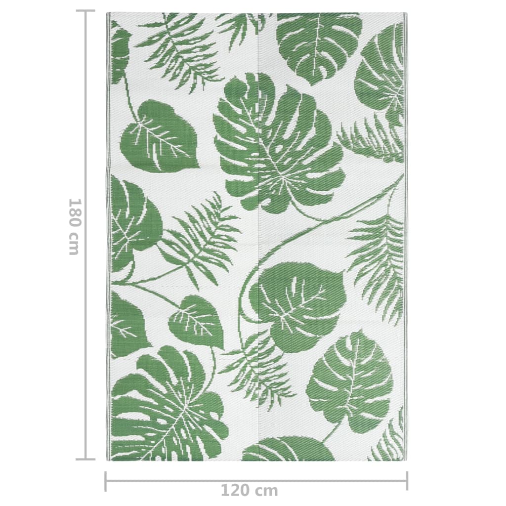 Buitenkleed 120x180 cm polypropeen groen