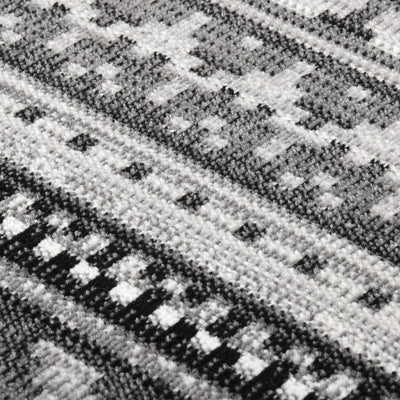 Buitenkleed platgeweven 80x150 cm donkergrijs
