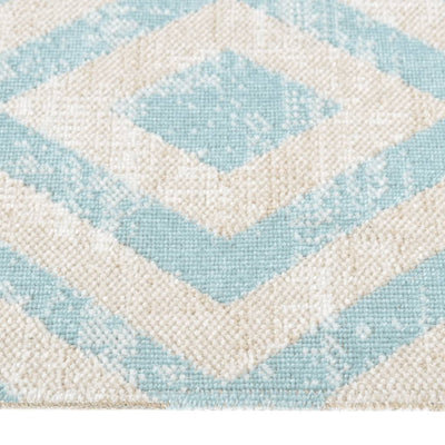 Buitenkleed platgeweven 115x170 cm groen en beige