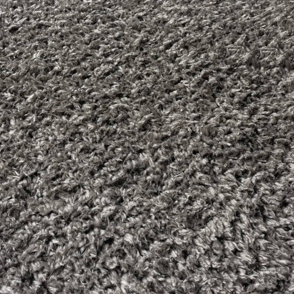 Vloerkleed shaggy hoogpolig 50 mm 160x230 cm antracietkleurig