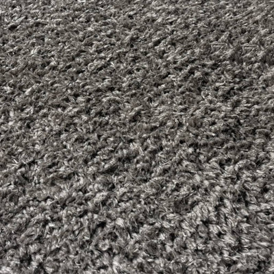 Vloerkleed shaggy hoogpolig 50 mm 160x230 cm antracietkleurig