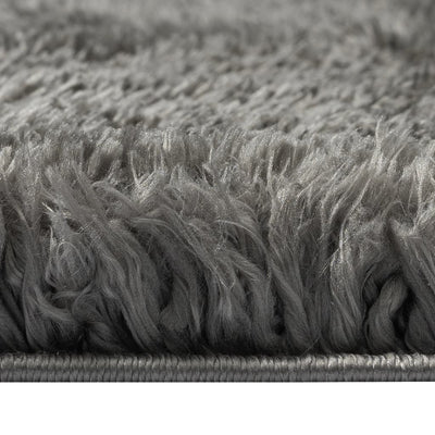 Vloerkleed shaggy hoogpolig 50 mm 160x230 cm antracietkleurig