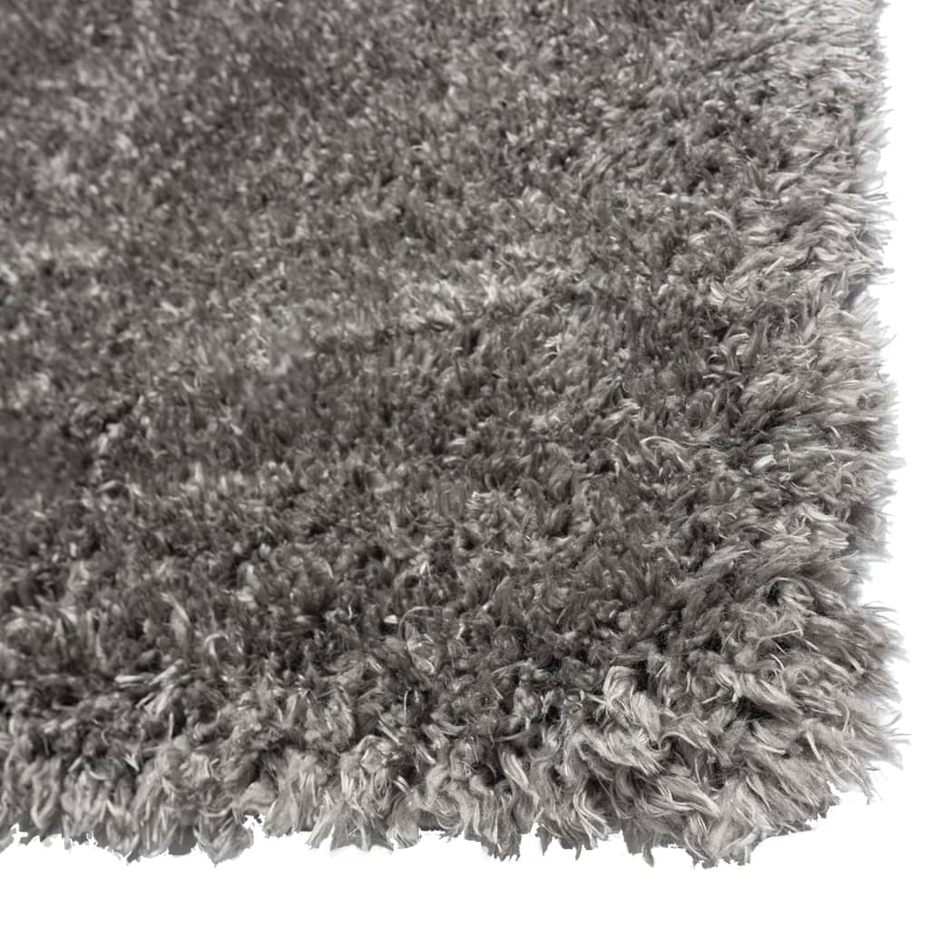 Vloerkleed shaggy hoogpolig 50 mm 160x230 cm antracietkleurig