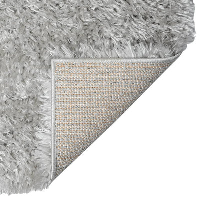 Vloerkleed shaggy hoogpolig 50 mm 160x230 cm grijs