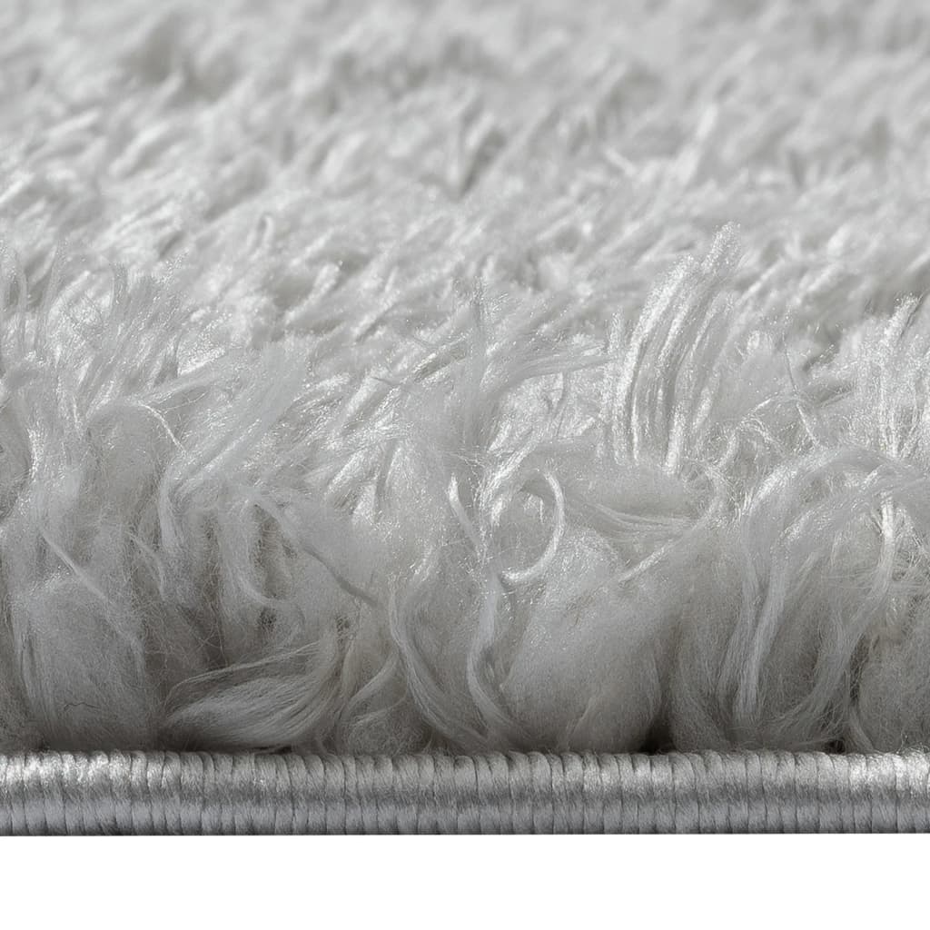 Vloerkleed shaggy hoogpolig 50 mm 160x230 cm grijs