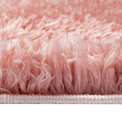 Vloerkleed shaggy hoogpolig 50 mm 160x230 cm roze