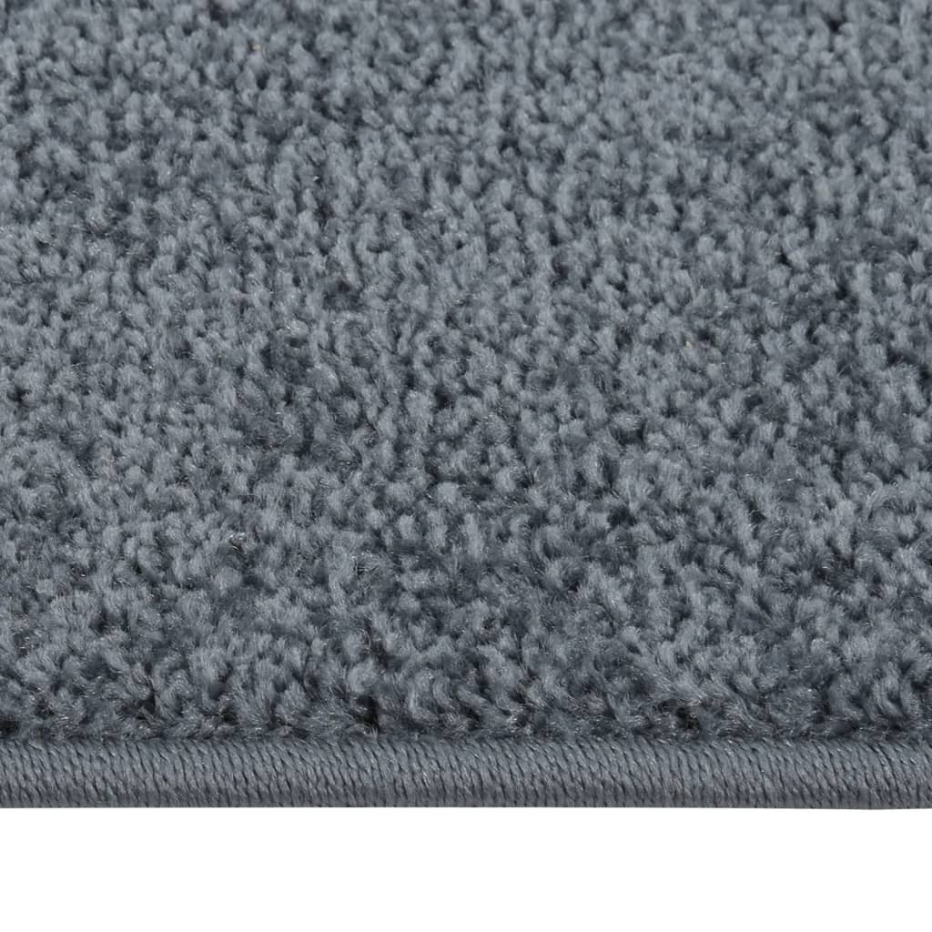 Vloerkleed kortpolig 140x200 cm antracietkleurig