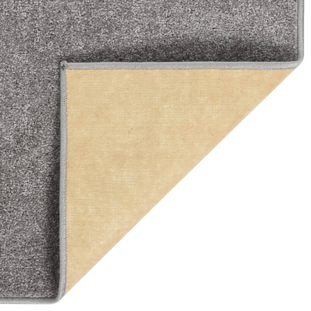 Vloerkleed kortpolig 80x150 cm grijs