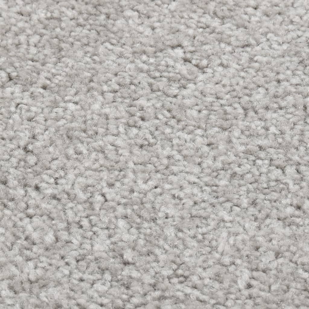 Vloerkleed kortpolig 240x340 cm lichtgrijs