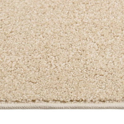 Vloerkleed kortpolig 120x170 cm beige
