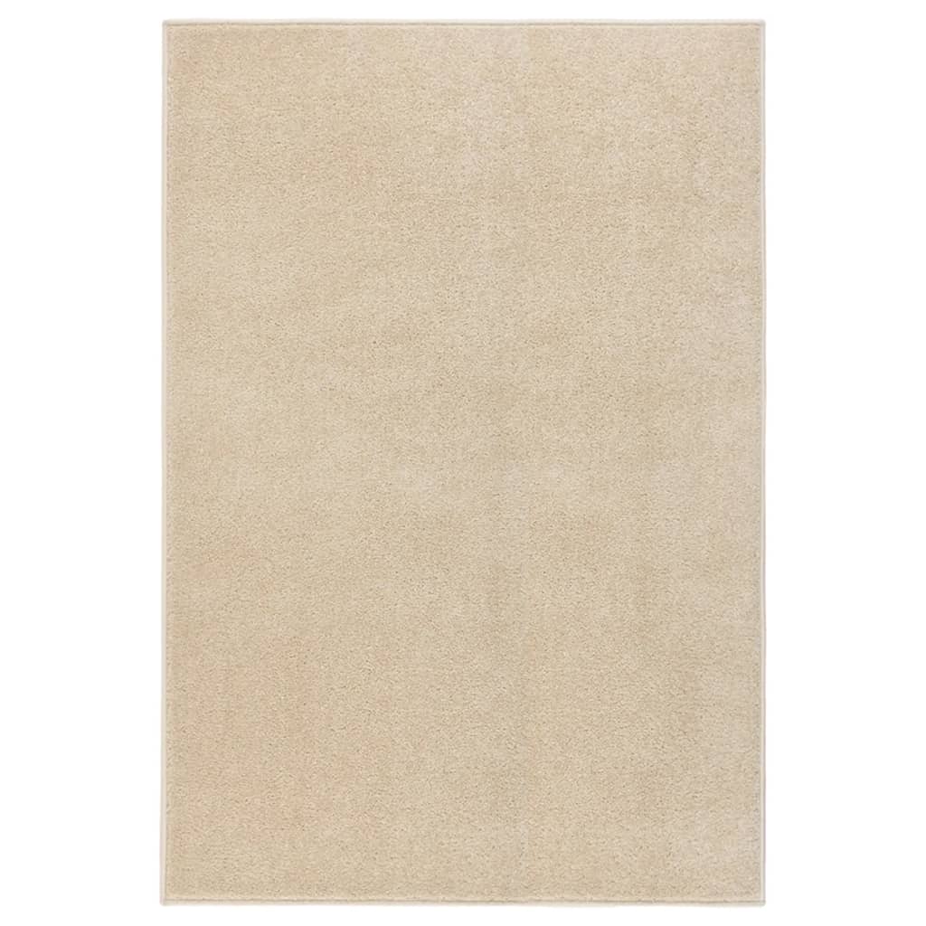 Vloerkleed kortpolig 200x290 cm beige