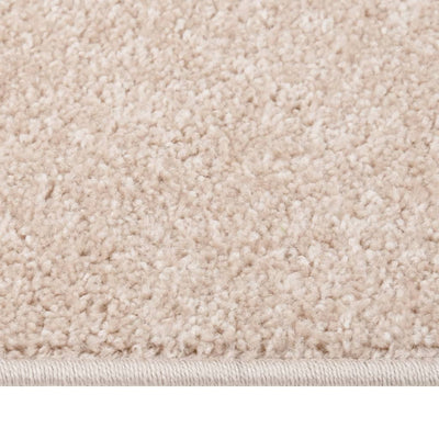 Vloerkleed kortpolig 160x230 cm donkerbeige