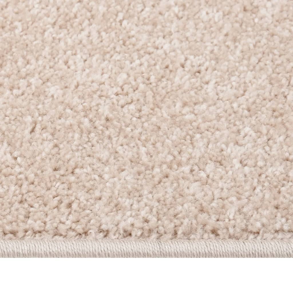 Vloerkleed kortpolig 200x290 cm donkerbeige