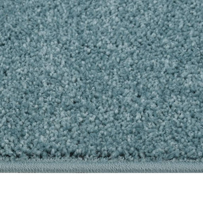 Vloerkleed kortpolig 80x150 cm blauw