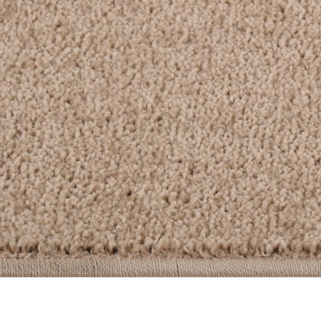 Vloerkleed kortpolig 200x290 cm bruin