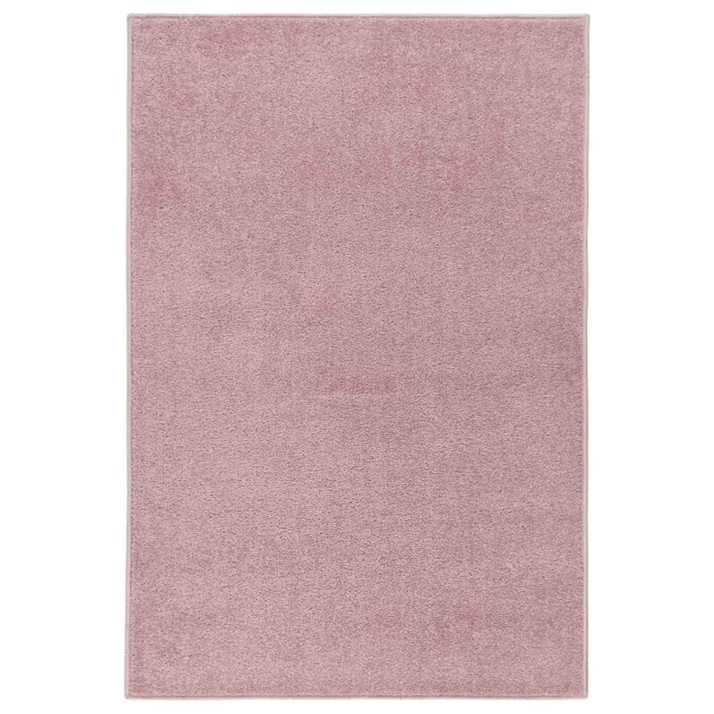 Vloerkleed kortpolig 160x230 cm roze