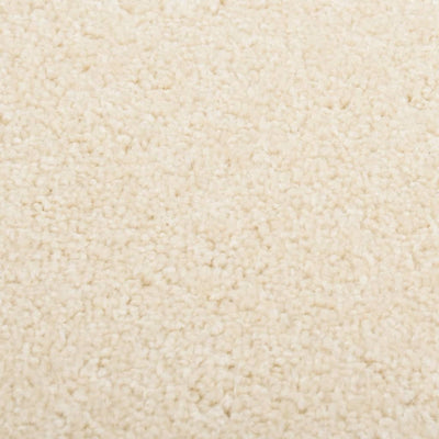 Vloerkleed kortpolig 80x150 cm crèmekleurig