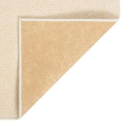 Vloerkleed kortpolig 80x150 cm crèmekleurig