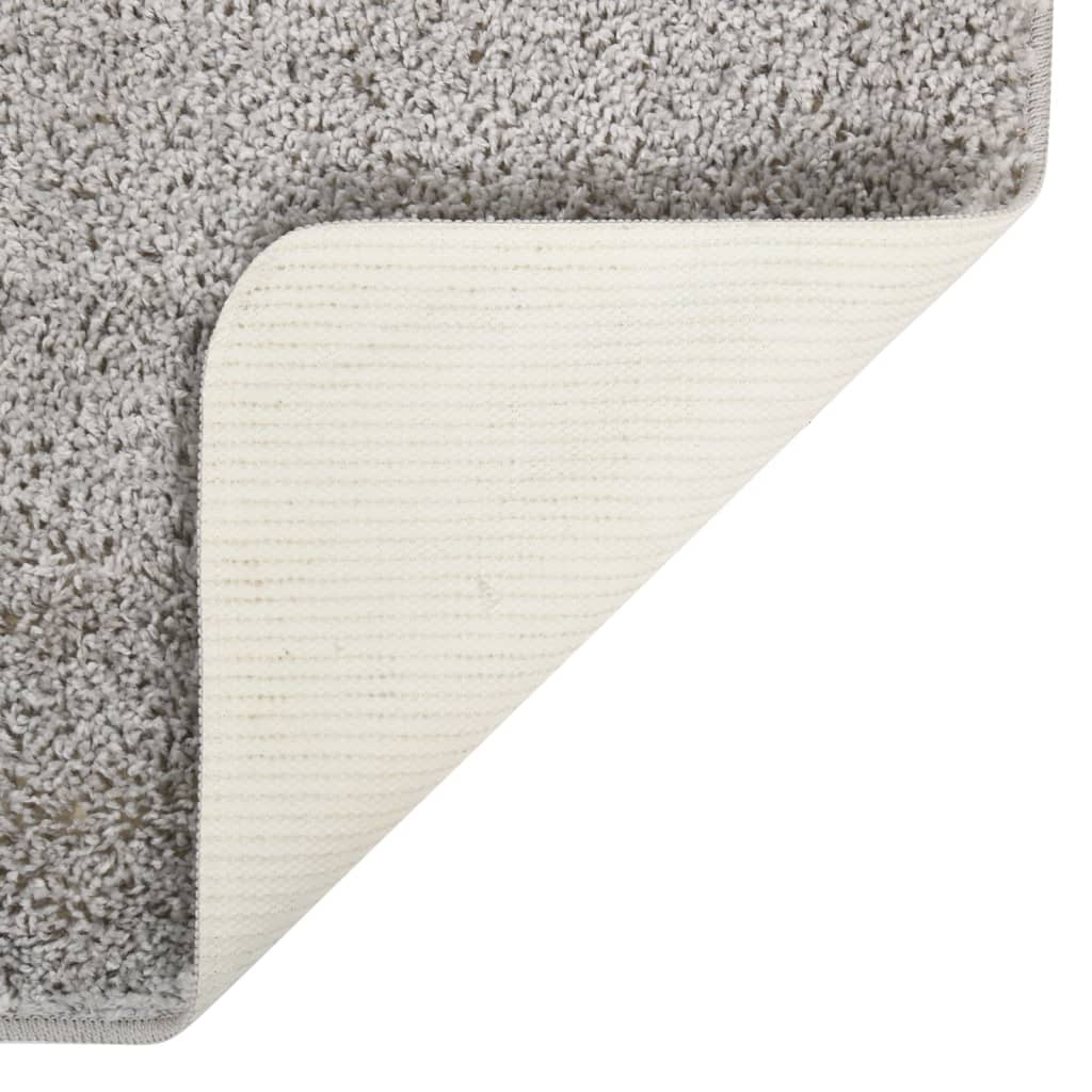 Vloerkleed shaggy anti-slip 80x150 cm lichtgrijs
