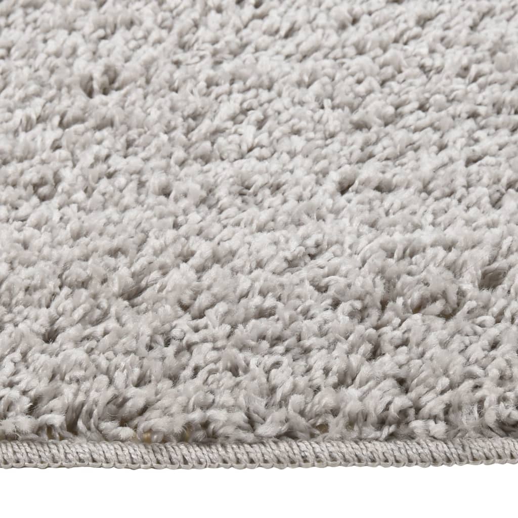 Vloerkleed shaggy anti-slip 140x200 cm lichtgrijs