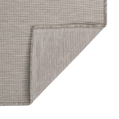 Buitenkleed platgeweven 120x170 cm taupe