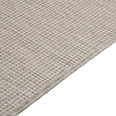 Buitenkleed platgeweven 140x200 cm taupe