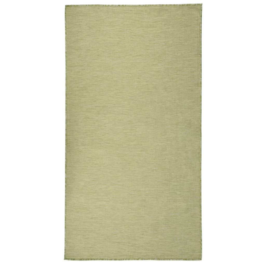 Buitenkleed platgeweven 80x150 cm groen