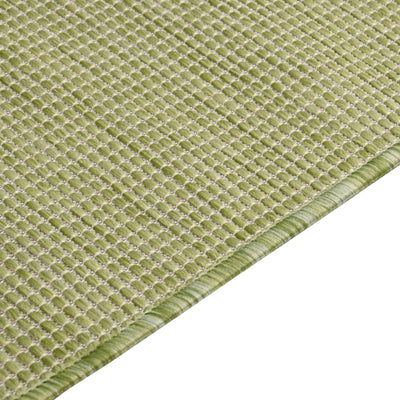 Buitenkleed platgeweven 80x150 cm groen