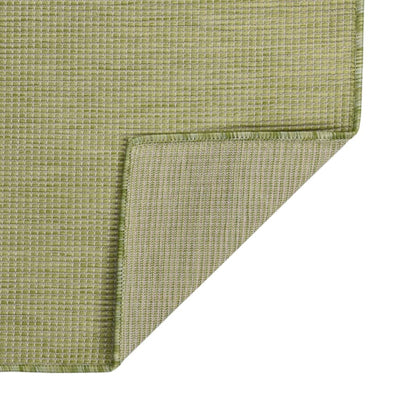 Buitenkleed platgeweven 160x230 cm groen