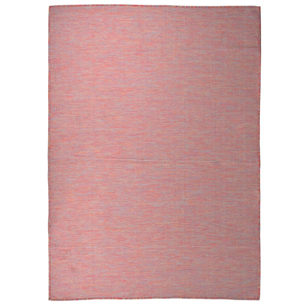Buitenkleed platgeweven 200x280 cm rood
