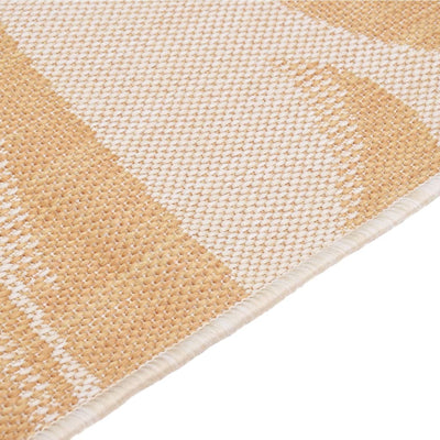 Buitenkleed met bladpatroon platgeweven 120x170 cm